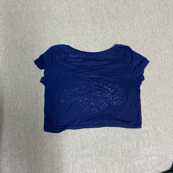 Milwaukee Brewers retired Logo Burn Out Crop Top - Picture 5 of 8